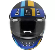 Шлем интеграл MT FF119 JARAMA 68TH C7 матовый синий размер M