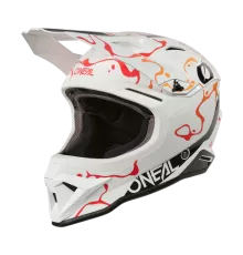 Шлем кроссовый O'NEAL 1SRS SPLASH V.26 белый/оранжевый white/orange