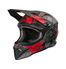 Шлем кроссовый O'NEAL 1SRS 1SRS VIBRANT V.26 черный/красный black/red