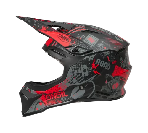 Купить шлем кроссовый O'NEAL 1SRS 1SRS VIBRANT V.26 черный/красный black/red
