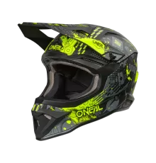 Шлем кроссовый O'NEAL 1SRS 1SRS VIBRANT V.26 черный/неоновый желтый black/neon yellow