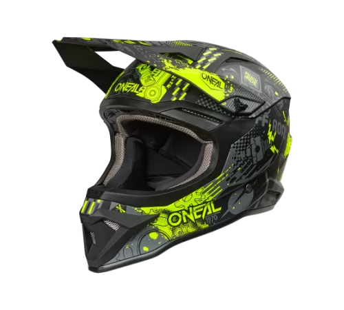 Купить шлем кроссовый O'NEAL 1SRS 1SRS VIBRANT V.26 черный/неоновый желтый black/neon yellow