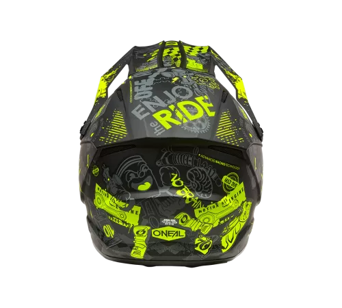 Купить шлем кроссовый O'NEAL 1SRS 1SRS VIBRANT V.26 черный/неоновый желтый black/neon yellow