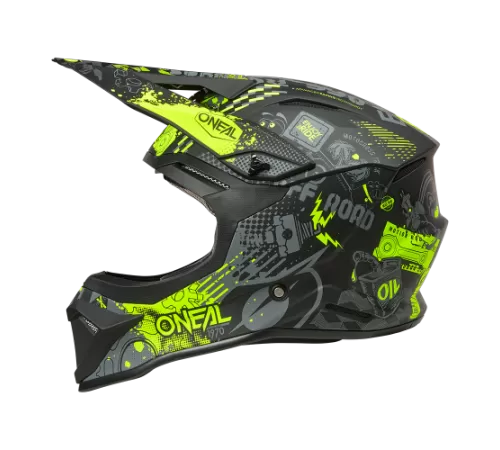 Купить шлем кроссовый O'NEAL 1SRS 1SRS VIBRANT V.26 черный/неоновый желтый black/neon yellow