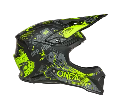 Купить шлем кроссовый O'NEAL 1SRS 1SRS VIBRANT V.26 черный/неоновый желтый black/neon yellow