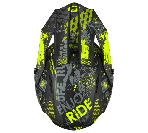 Купить шлем кроссовый O'NEAL 1SRS 1SRS VIBRANT V.26 черный/неоновый желтый black/neon yellow