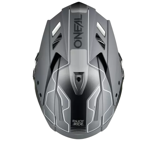 Купить шлем для эндуро O'NEAL SIERRA RS ECHO V.26 черный/серый black/grey в Минске
