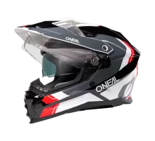 Шлем интеграл / эндуро O'NEAL D-SRS NOMAD V.26 черный/белый/красный