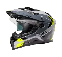 Шлем интеграл / эндуро O'NEAL D-SRS NOMAD V.26 черный/серый/неоновый желтый