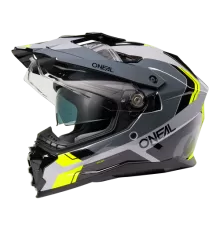 Шлем интеграл / эндуро O'NEAL D-SRS NOMAD V.26 черный/серый/неоновый желтый