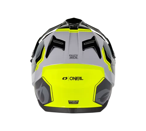 Купить шлем интеграл / эндуро O'NEAL D-SRS NOMAD V.26 черный/серый/неоновый желтый в Минске