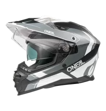 Шлем интеграл / эндуро O'NEAL D-SRS NOMAD V.26 черный/белый/серый