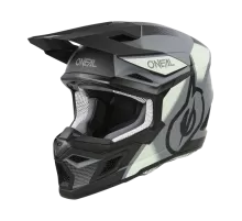 Шлем кроссовый O'NEAL 3SRS Helmet VISION V.24 black/gray черный/серый