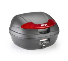 Центральный кофр GIVI E340N2 системы MONOLOCK® черный объемом 34 литра, красные отражатели 