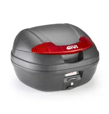 Центральный кофр GIVI E340N2 системы MONOLOCK® черный объемом 34 литра, красные отражатели 