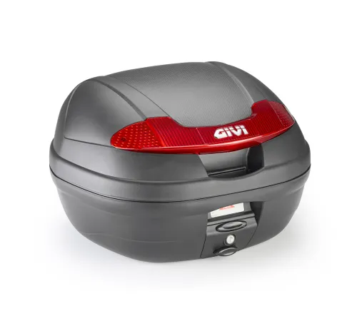 Центральный кофр GIVI E340N2 системы MONOLOCK® черный объемом 34 литра, красные отражатели 