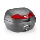 Центральный кофр GIVI E340N2 системы MONOLOCK® черный объемом 34 литра, красные отражатели 