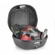Центральный кофр GIVI E340N2 системы MONOLOCK® черный объемом 34 литра, красные отражатели 