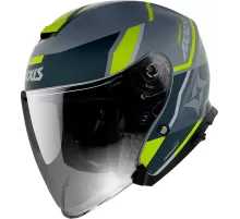 Шлем открытый AXXIS Helmets MIRAGE SV DAMASKO D3 FLUOR YELLOW размер М, L