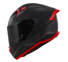 Мотошлем Givi 509F SOLID BLACK/SIL/RED + тонированный визор + Pinlock 