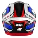 Шлем-интеграл GIVI 509 ATOMIC WHI/BLUE/RED