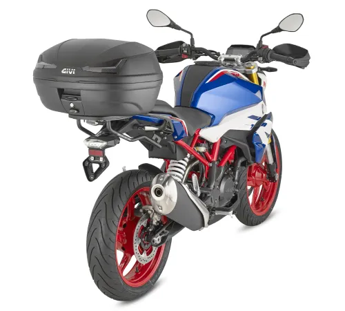 Центральный кофр GIVI E455NT системы MONOLOCK® объемом 45 литров, серые рефлекторы 