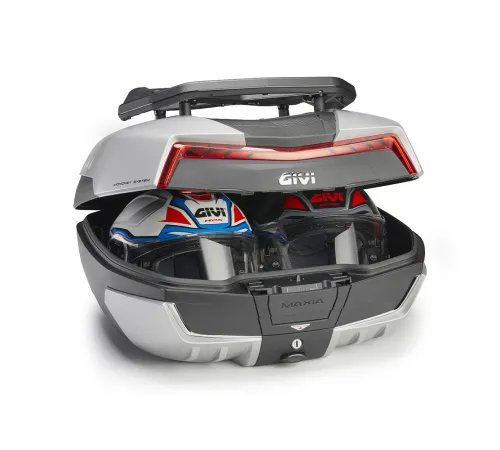 Центральный кофр Givi V58NNB MAXIA 5 системы MONOKEY® черный объемом 58 литров, красные рефлекторы