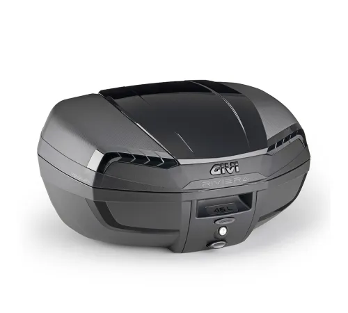 Центральный кофр GIVI E46NB системы MONOLOCK® черный объемом 46 литров, серые рефлекторы 