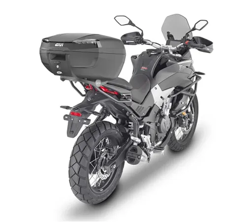 Центральный кофр GIVI E46NB системы MONOLOCK® черный объемом 46 литров, серые рефлекторы 