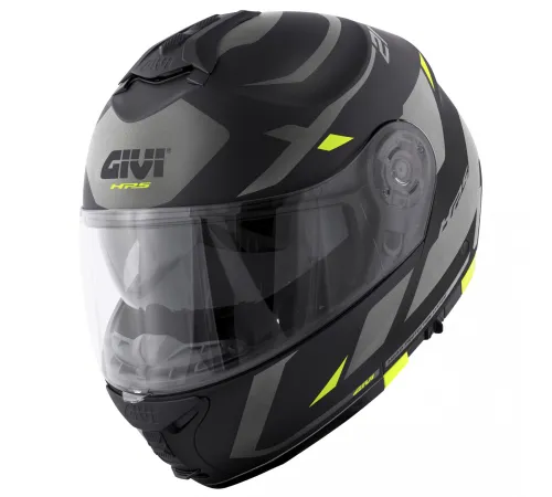 Шлем модульный Givi X21 EVO NUMBER BLACK TITANIUM YELLOW MATT размер XL ( не работает механизм складывания визора) Шлем модульный Givi X21 EVO NUMBER BLACK TITANIUM YELLOW MATT размер XL ( не работает механизм складывания визора)