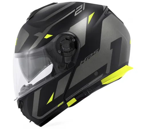 Шлем модульный Givi X21 EVO NUMBER BLACK TITANIUM YELLOW MATT размер XL ( не работает механизм складывания визора) Шлем модульный Givi X21 EVO NUMBER BLACK TITANIUM YELLOW MATT размер XL ( не работает механизм складывания визора)