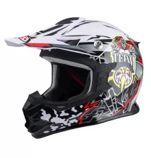 Шлем мотокросс NZI Knobby Team White