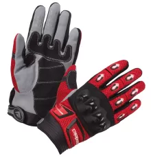 Перчатки текстильные MX Top Modeka черные/красные