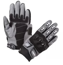 Перчатки текстильные MX Top Modeka черные/серые