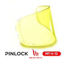 Линза от запотевания визора  Pinlock желтый для мотошлема MT Helmets MT-V-12