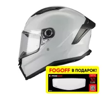 Шлем-интеграл MT Stinger 2 серый матовый + FOGOFF