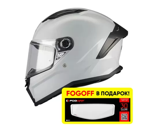 Шлем-интеграл MT Stinger 2 серый матовый + FOGOFF