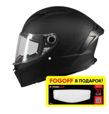 Шлем-интеграл MT Stinger 2 черный матовый + FOGOFF