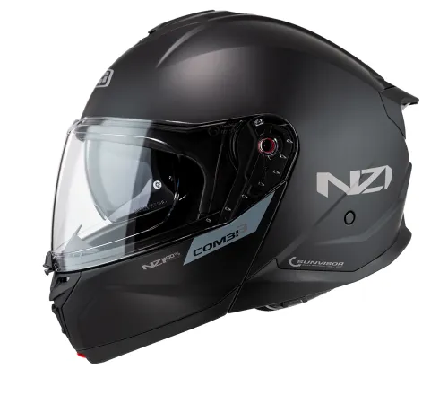 Шлем мотоциклетный модульный NZI COMBI 3 DUO черный матовый Шлем мотоциклетный модульный NZI COMBI 3 DUO черный матовый