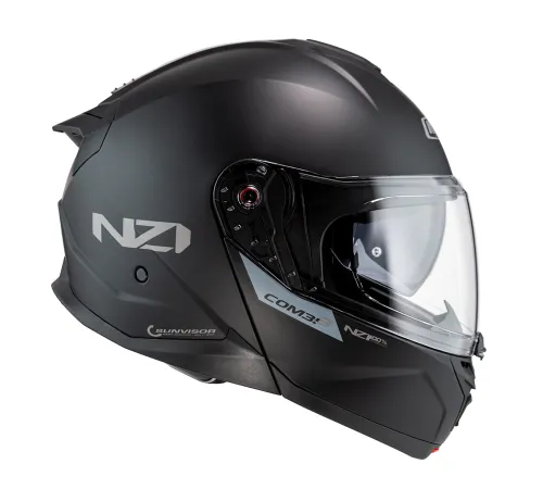 Шлем мотоциклетный модульный NZI COMBI 3 DUO черный матовый Шлем мотоциклетный модульный NZI COMBI 3 DUO черный матовый