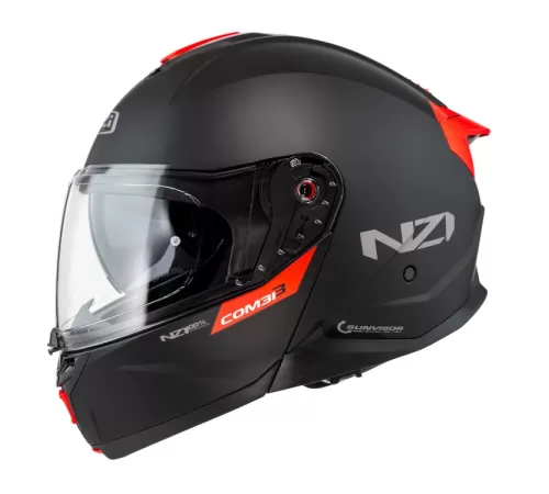 Шлем модульный NZI COMBI 3 DUO антрацитовый матовый/красный Шлем модульный NZI COMBI 3 DUO антрацитовый матовый/красный