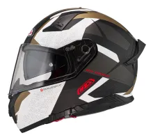 Шлем-интеграл NZI GO RIDER STREAM DUO TRIDENT чёрный/серый/золотой