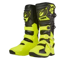 Мотоботы кроссовые O'NEAL RMX PRO Boot V.24 black/neon yellow  черные/неоновые желтые