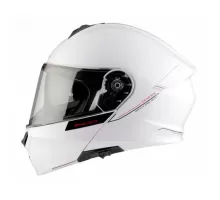 Шлем-модуляр MT Genesis глянцевый белый