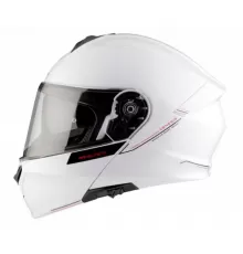 Шлем-модуляр MT Genesis глянцевый белый