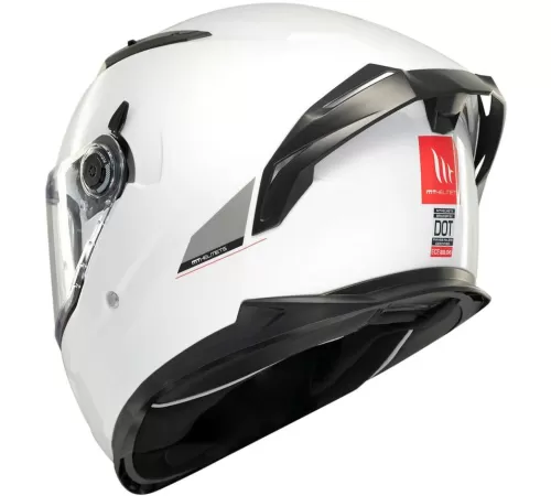 Шлем-интеграл MT Braker SV белый глянцевый