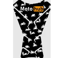 Наклейка на бак мотоцикла объемная 016