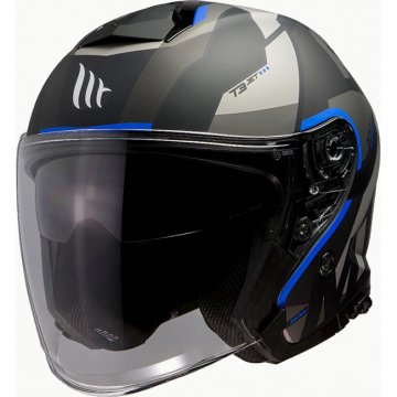 Шлем открытый MT Thunder 3 SV JET BOW A7 Матовый синий