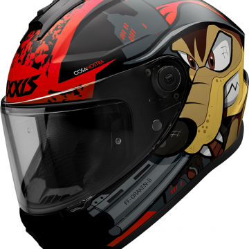 Шлем-интеграл AXXIS Helmets DRAKEN S COSA NOSTRA B25 FLUOR RED