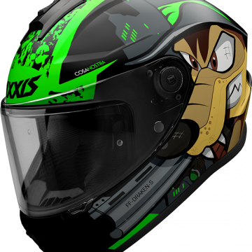 Шлем-интеграл AXXIS Helmets DRAKEN S COSA NOSTRA B26 FLUOR GREEN